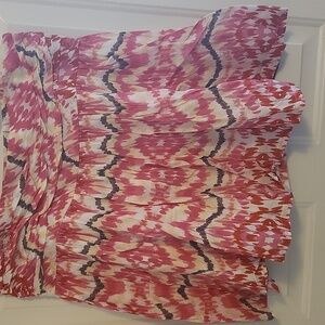 Joe Fresh Tye Dye Patterned Cotton Mini Skirt With Lining And Side Zip